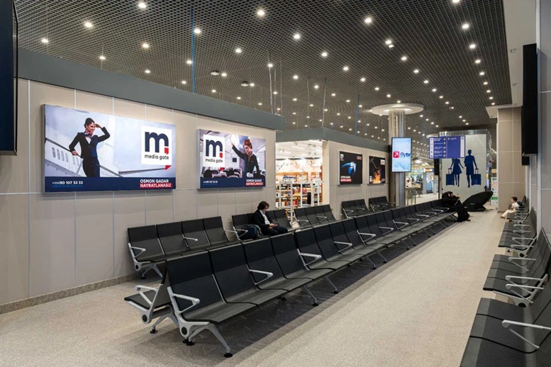 Реклама в аэропортах Ташкента Узбекситана REKLAMA AYRAPORT RA-6